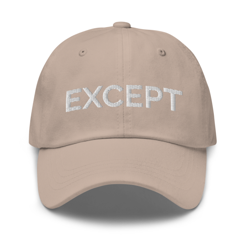 Except Hat - Stone