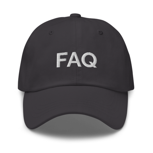 Faq Hat - Dark Grey