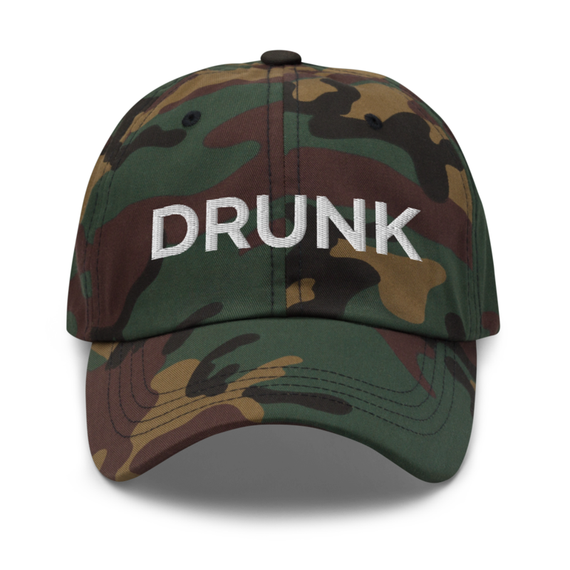 Drunk Hat - Green Camo