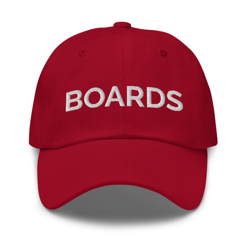 Boards Hat - Cranberry