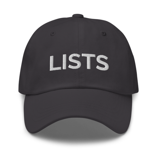 Lists Hat - Dark Grey