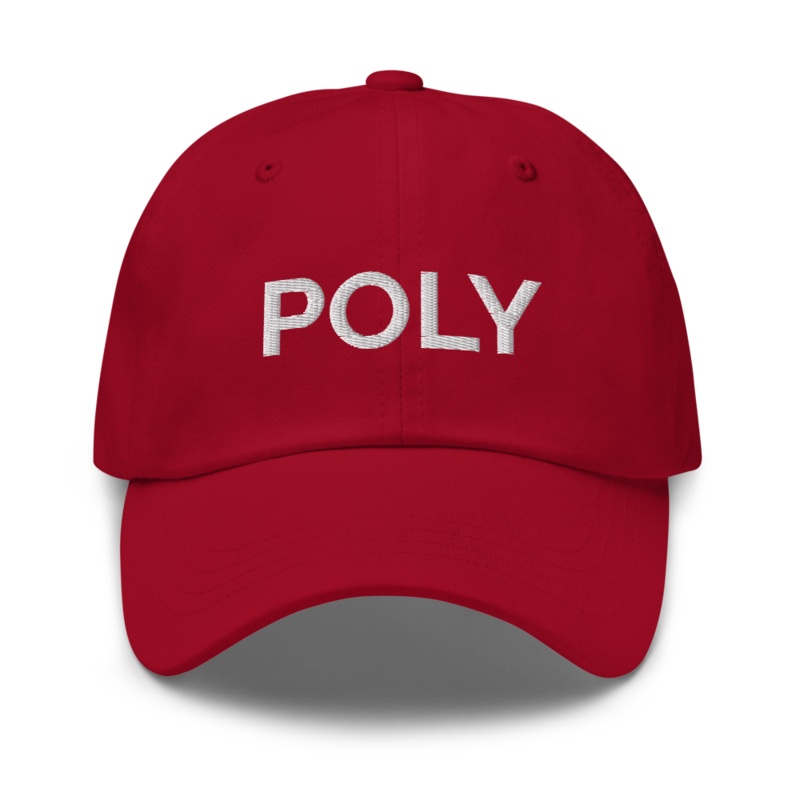 Poly Hat - Cranberry