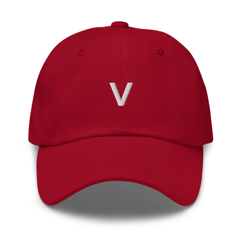 V Hat - Cranberry