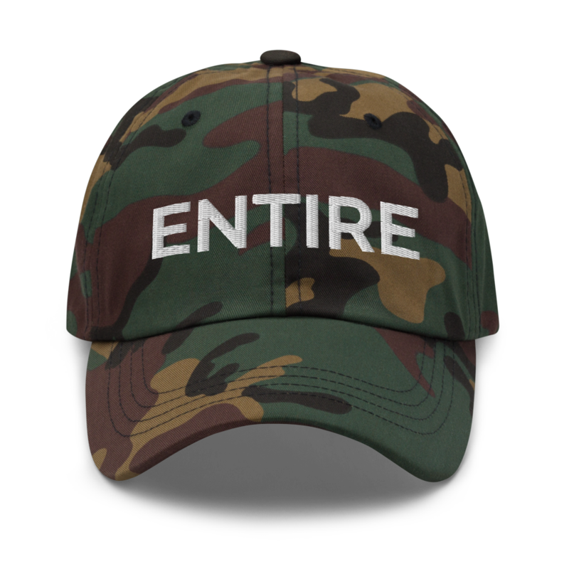 Entire Hat - Green Camo