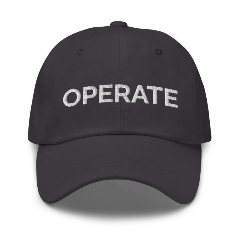 Operate Hat - Dark Grey