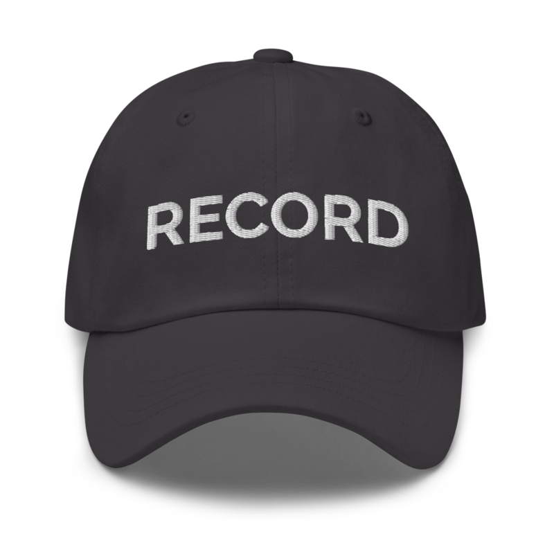 Record Hat - Dark Grey