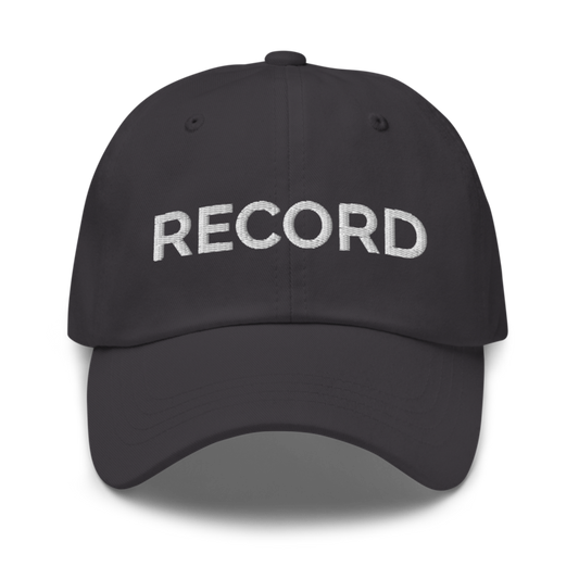 Record Hat - Dark Grey