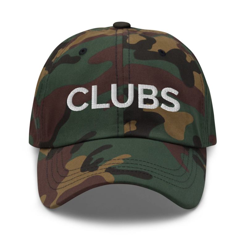 Clubs Hat - Green Camo