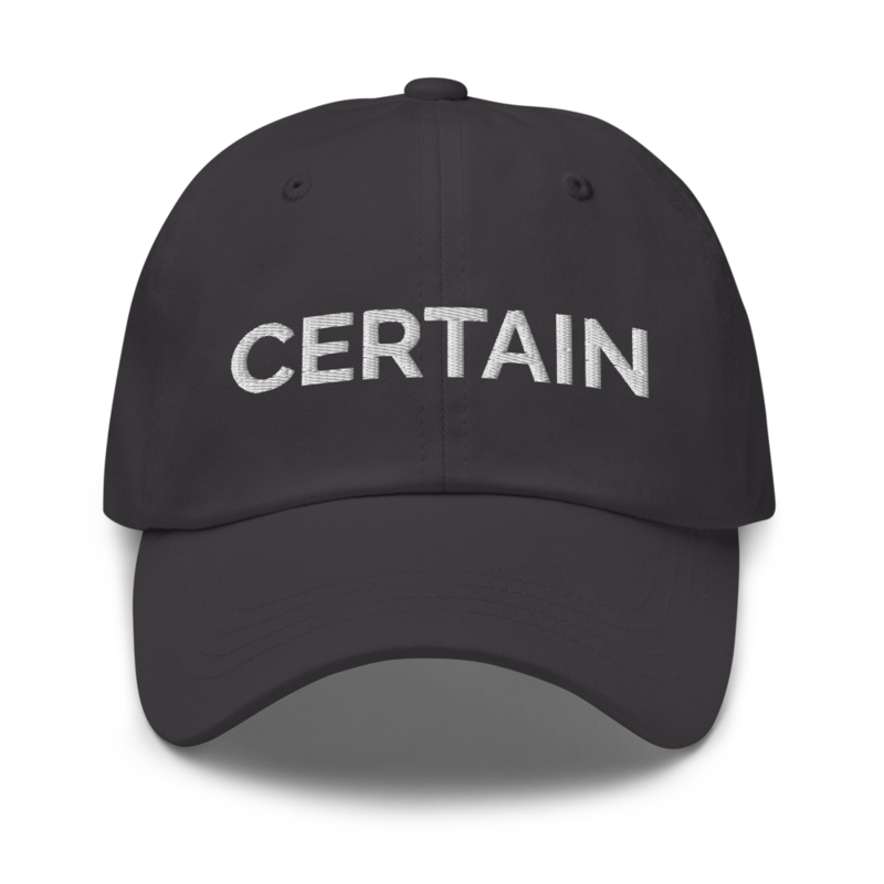 Certain Hat - Dark Grey