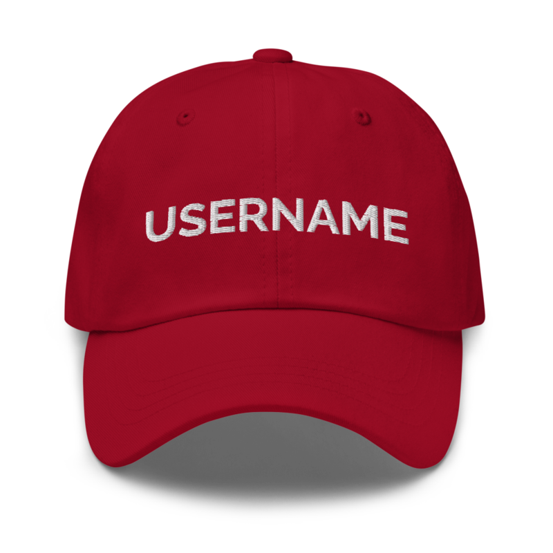 Username Hat - Cranberry