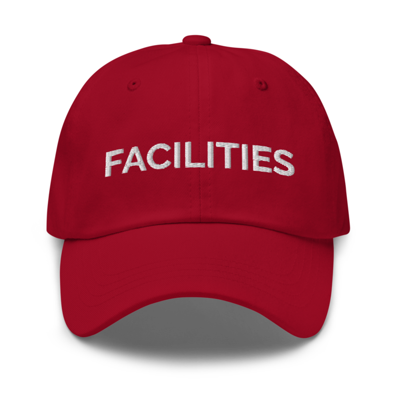 Facilities Hat - Cranberry