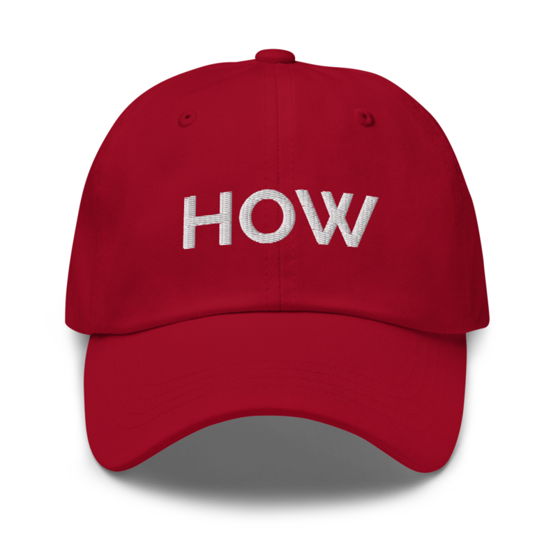 How Hat - Cranberry