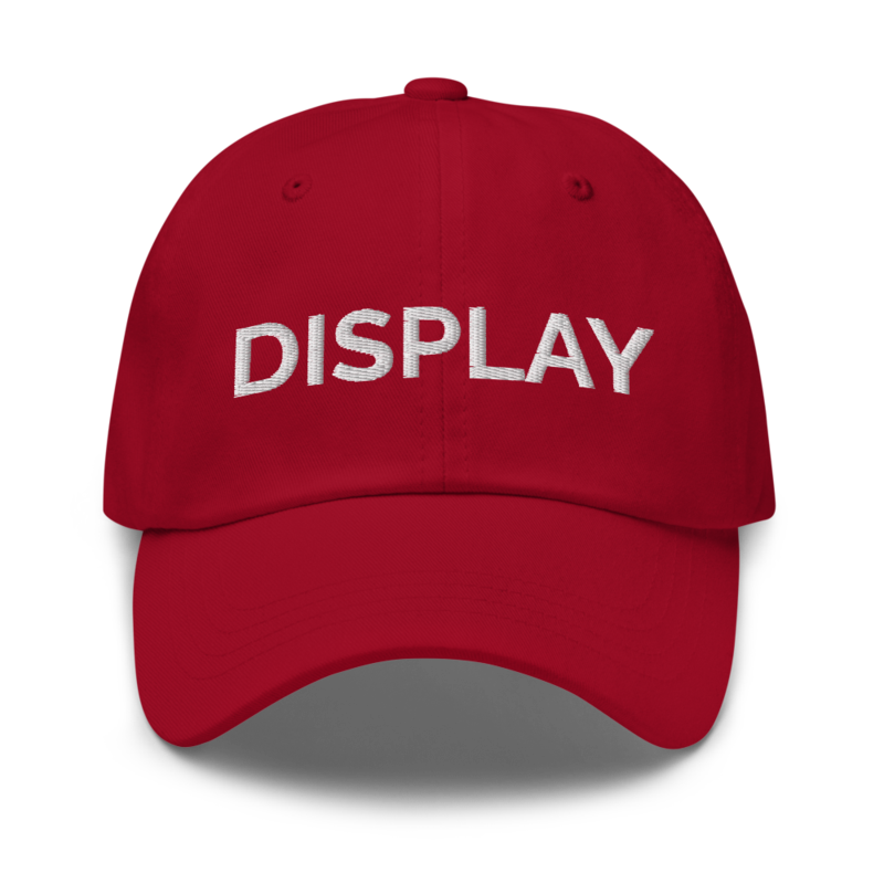 Display Hat - Cranberry