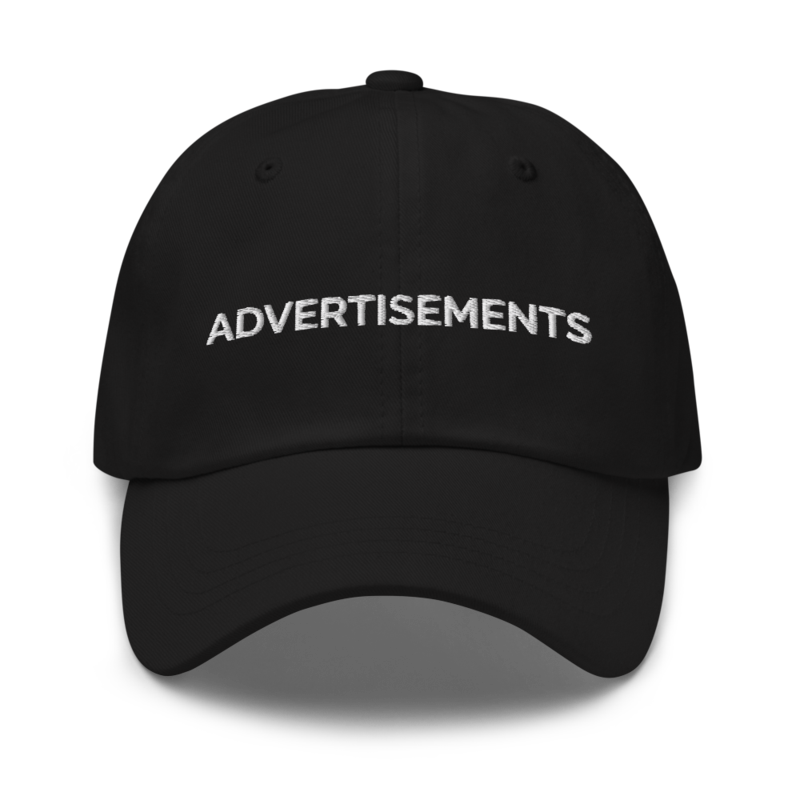 Advertisements Hat - Black