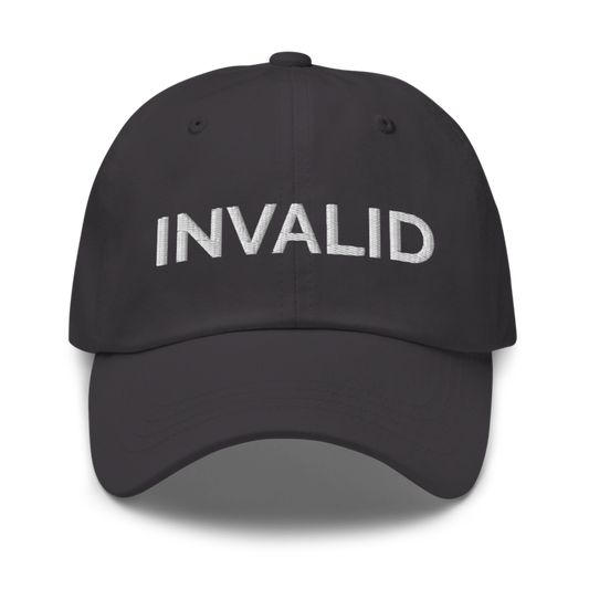 Invalid Hat - Dark Grey