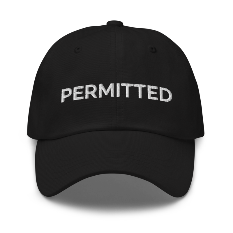 Permitted Hat - Black