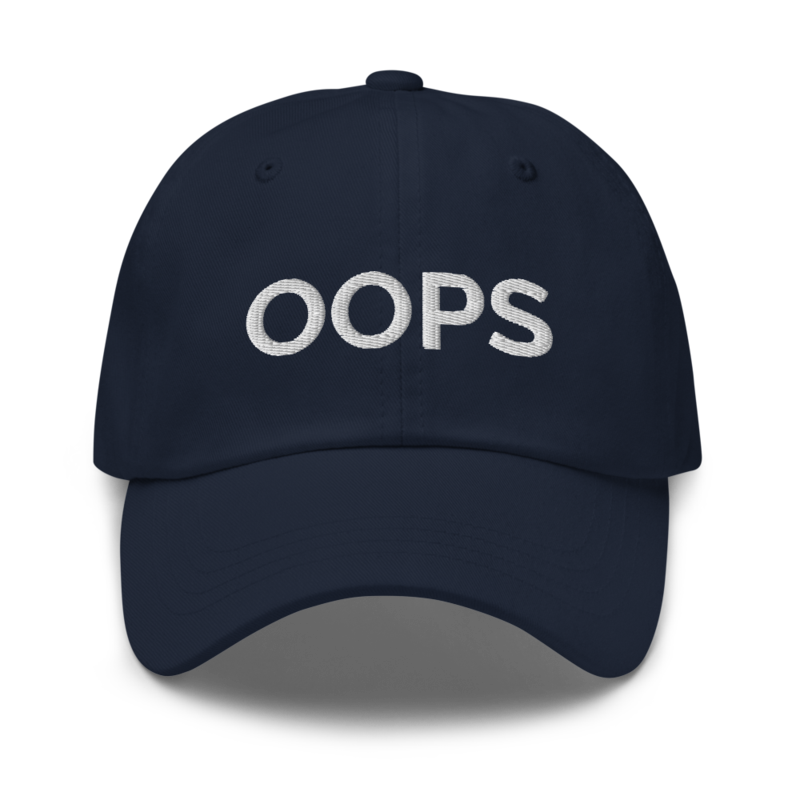 Oops Hat - Navy
