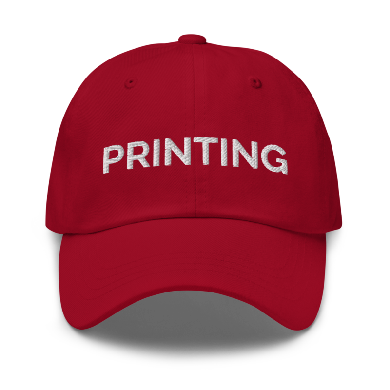 Printing Hat - Cranberry