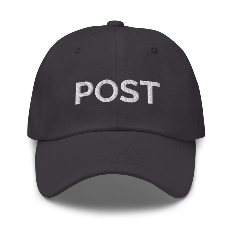 Post Hat - Dark Grey