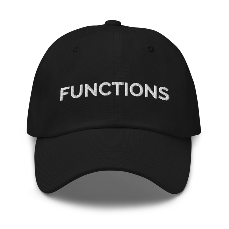 Functions Hat - Black