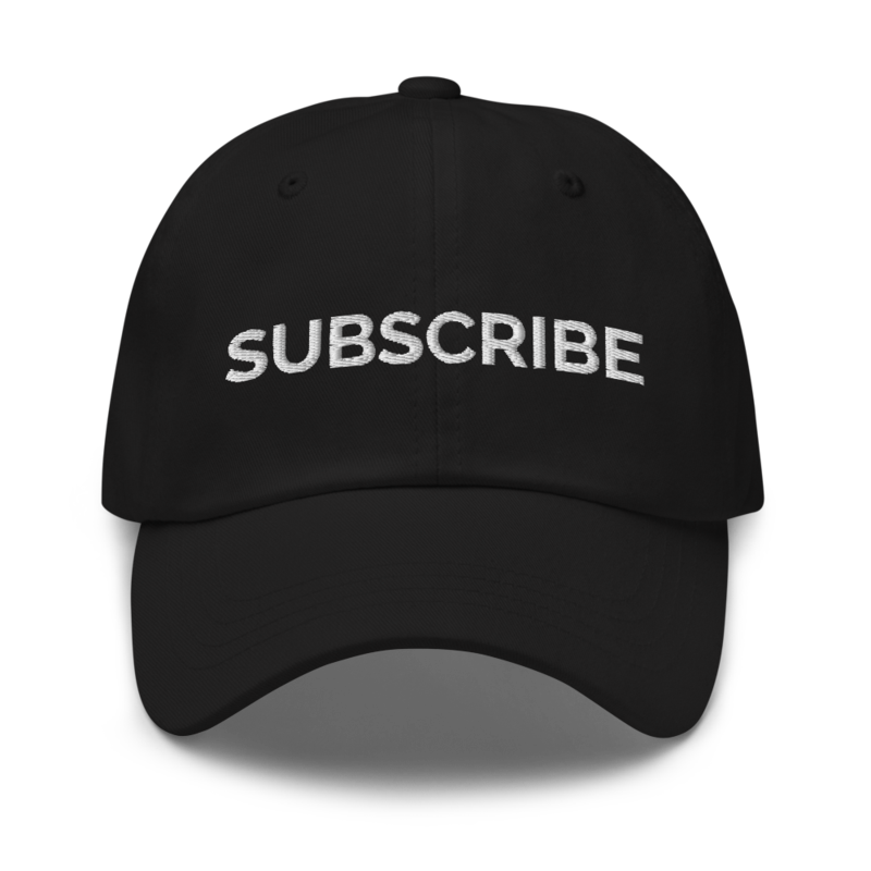 Subscribe Hat - Black