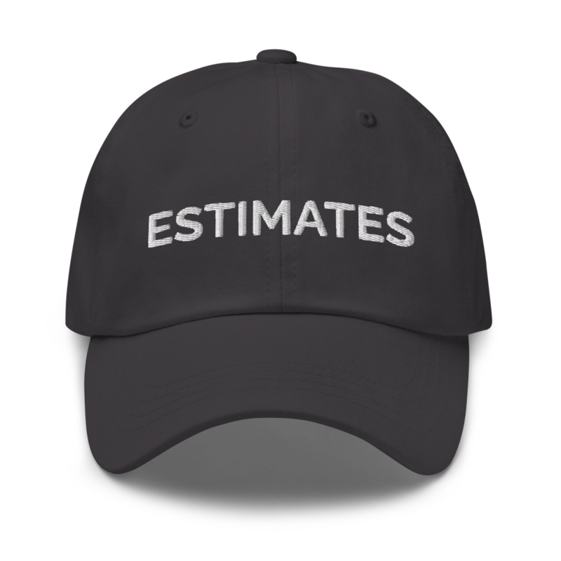 Estimates Hat - Dark Grey