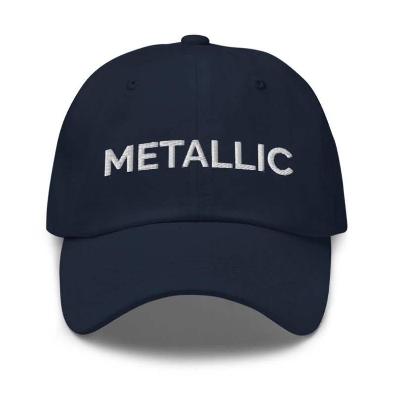 Metallic Hat - Navy