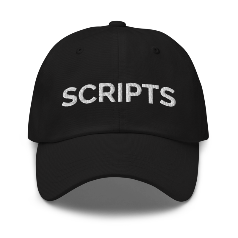 Scripts Hat - Black