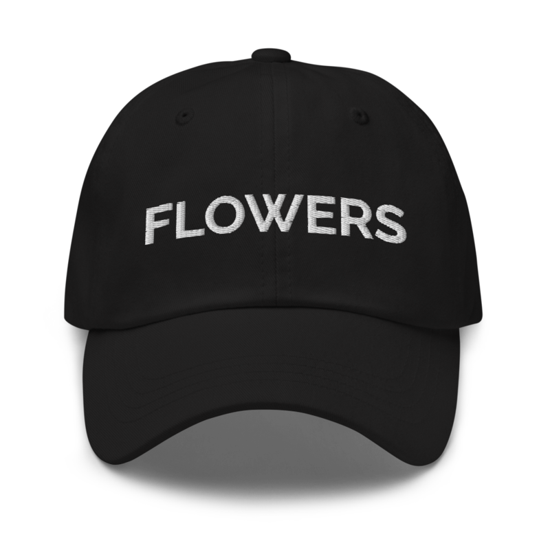 Flowers Hat - Black