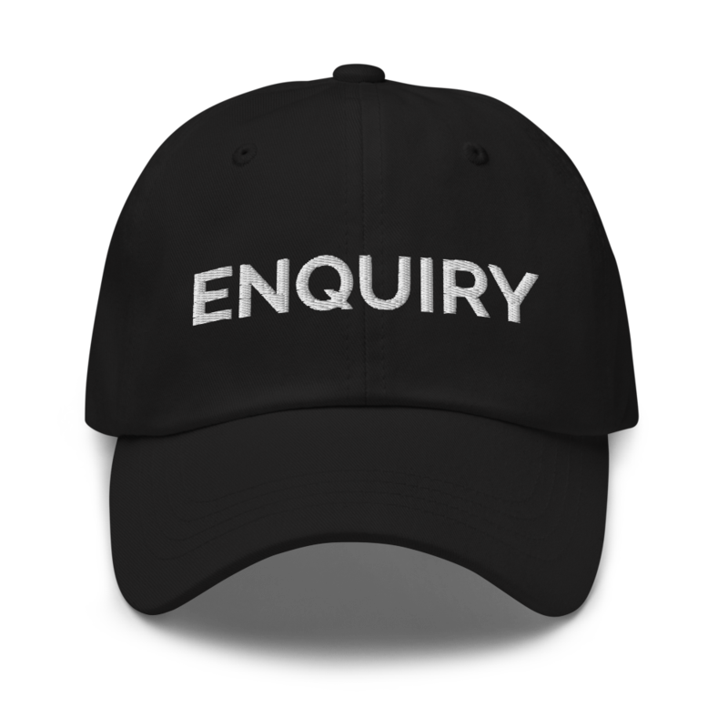 Enquiry Hat - Black