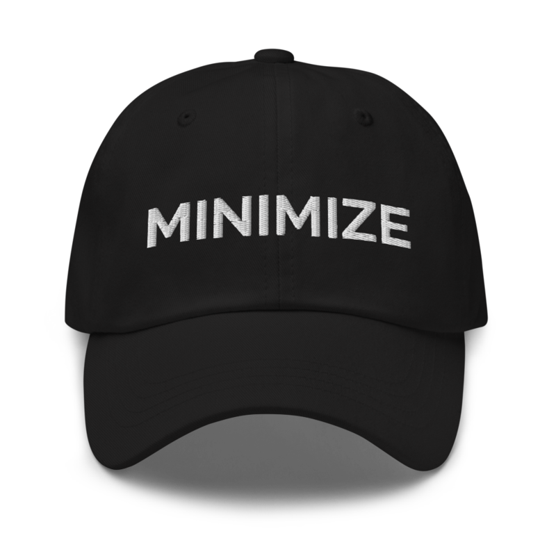 Minimize Hat - Black