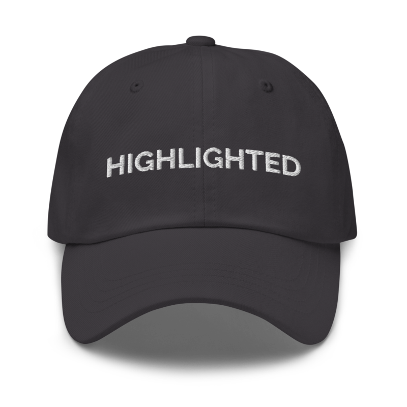 Highlighted Hat - Dark Grey