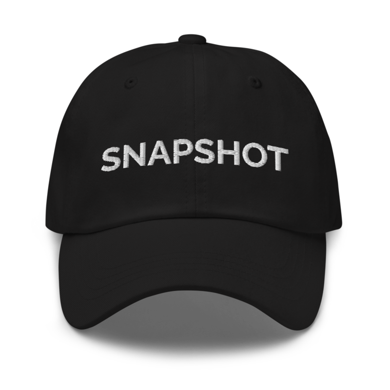 Snapshot Hat - Black