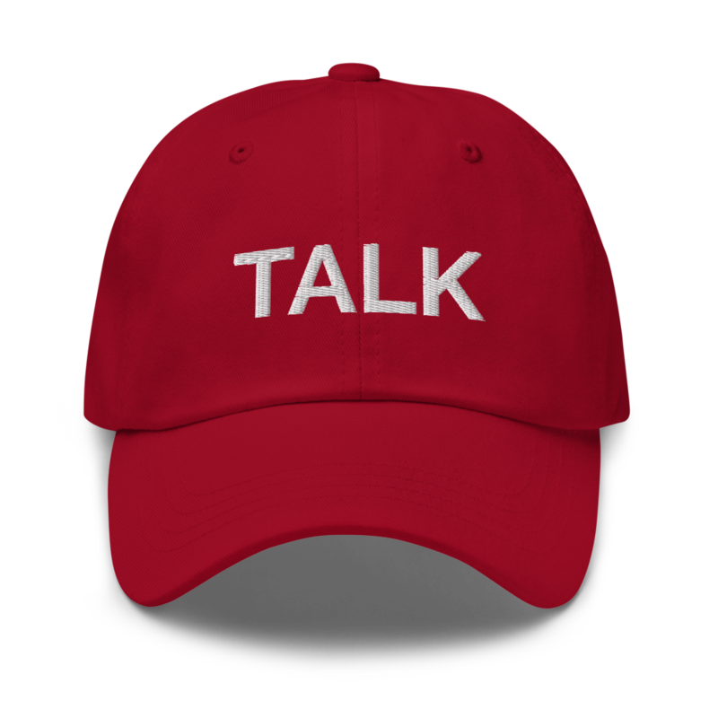 Talk Hat - Cranberry