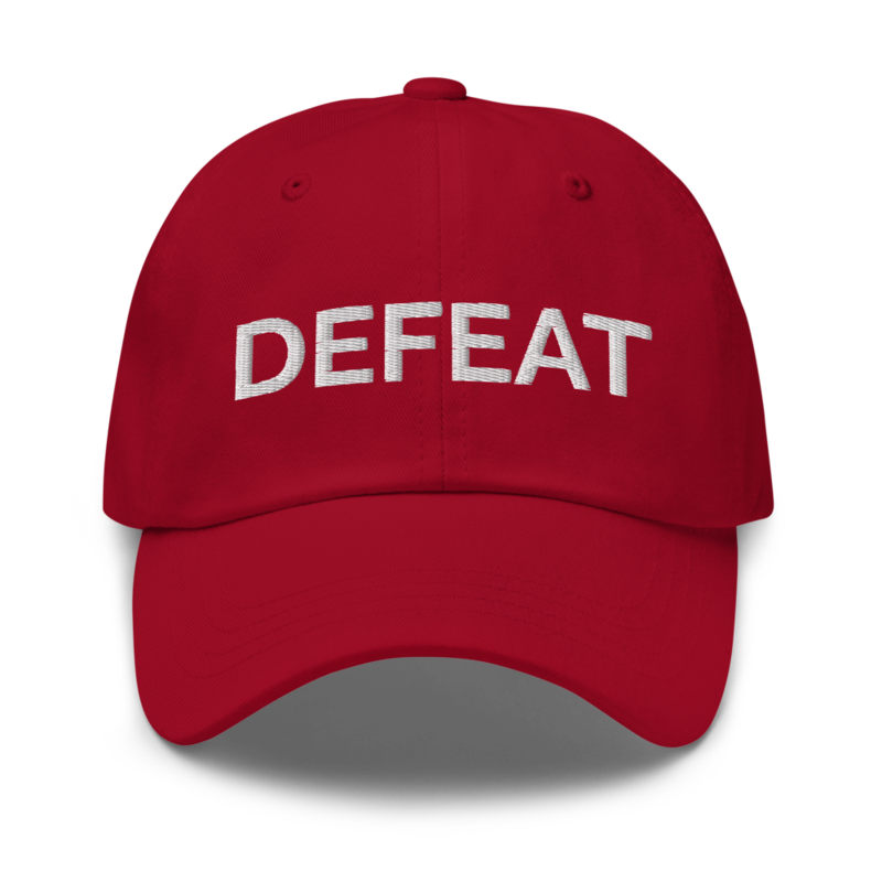Defeat Hat - Cranberry