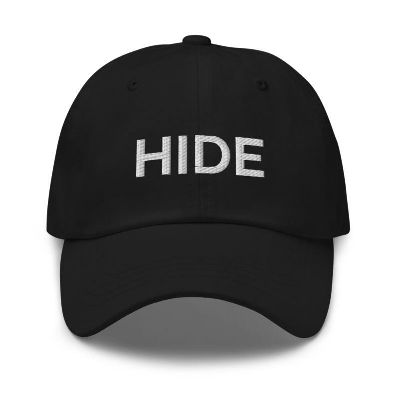 Hide Hat - Black