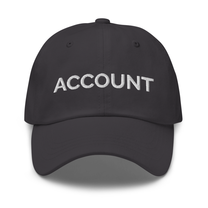 Account Hat - Dark Grey