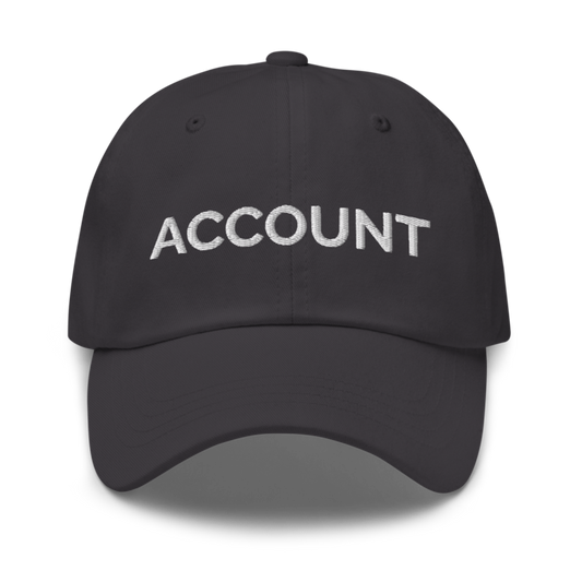 Account Hat - Dark Grey