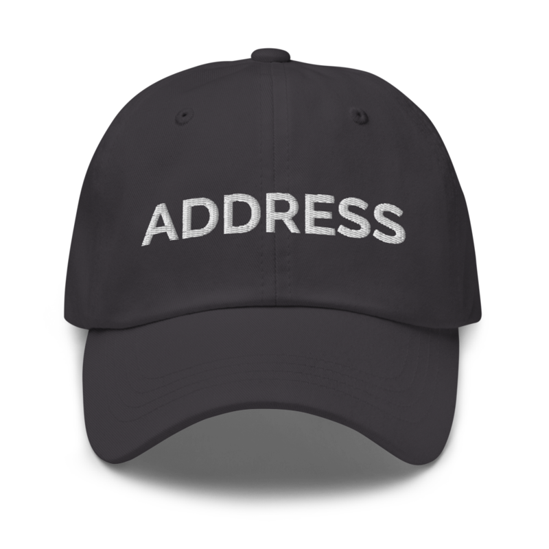 Address Hat - Dark Grey