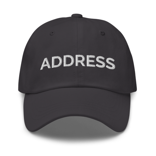 Address Hat - Dark Grey