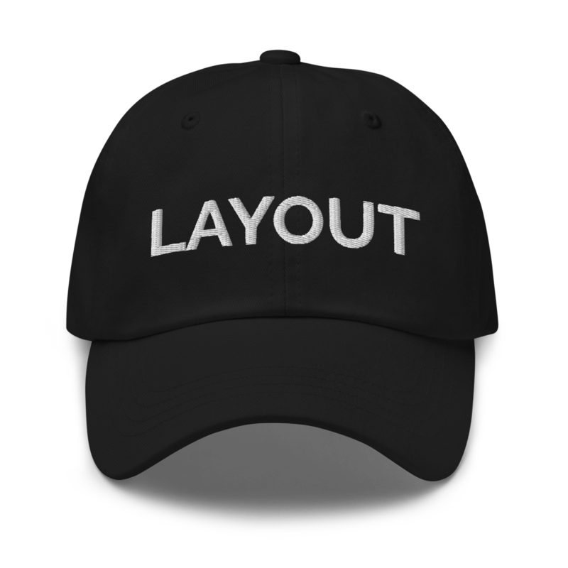 Layout Hat - Black