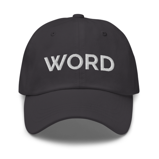 Word Hat - Dark Grey