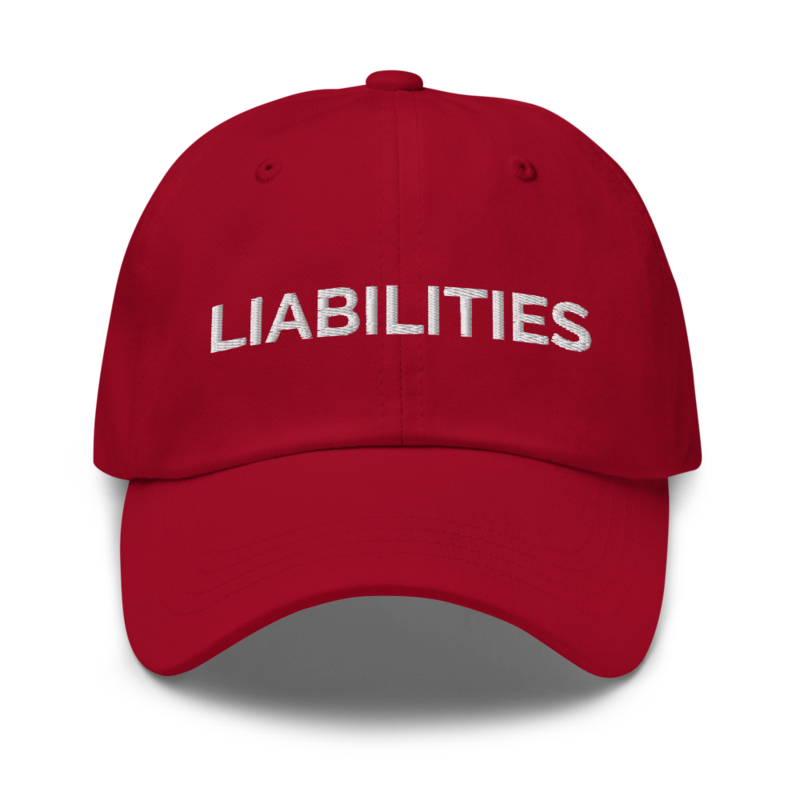 Liabilities Hat - Cranberry