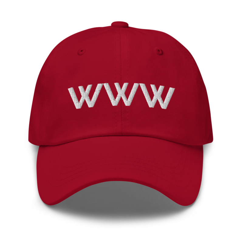 Www Hat - Cranberry