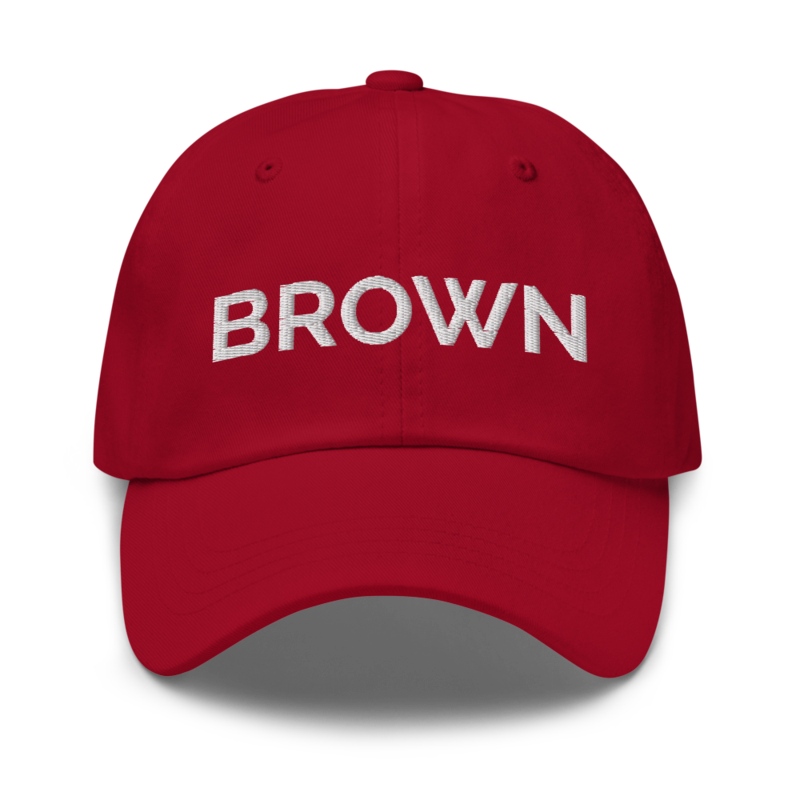 Brown Hat - Cranberry