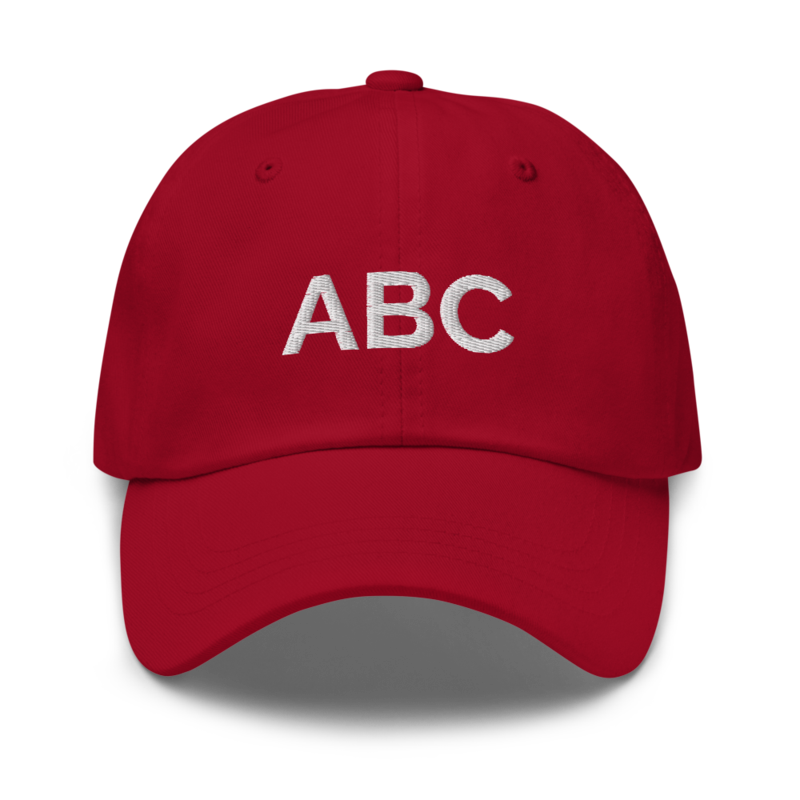 Abc Hat - Cranberry