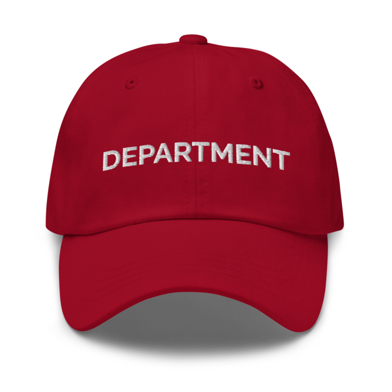 Department Hat - Cranberry