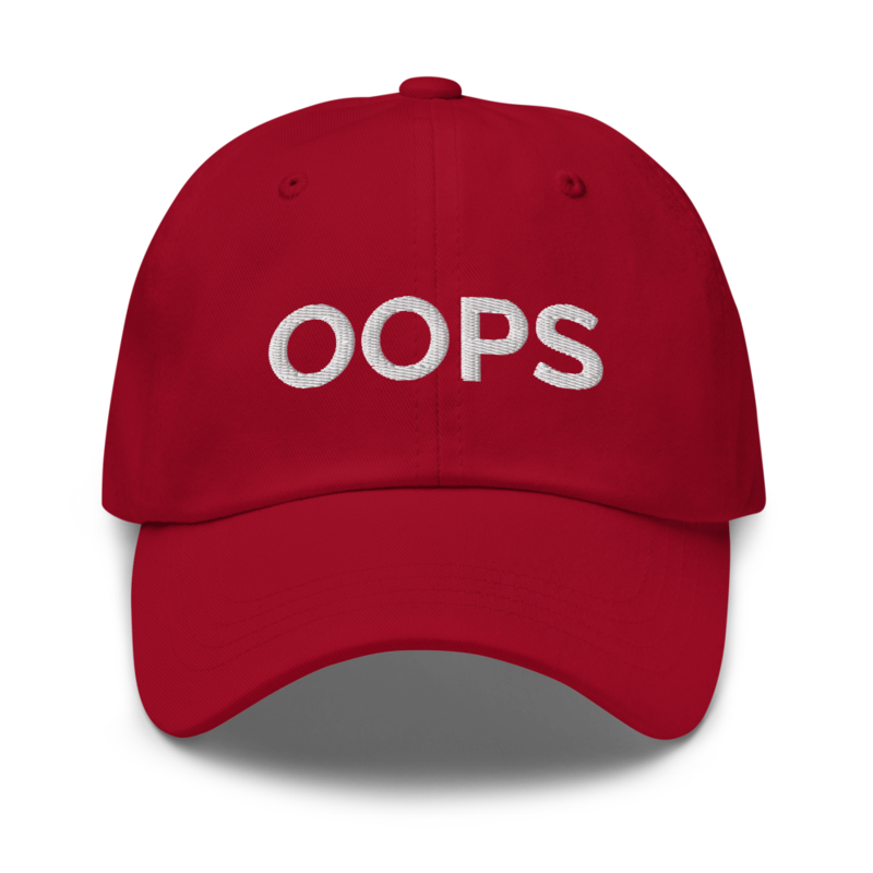 Oops Hat - Cranberry