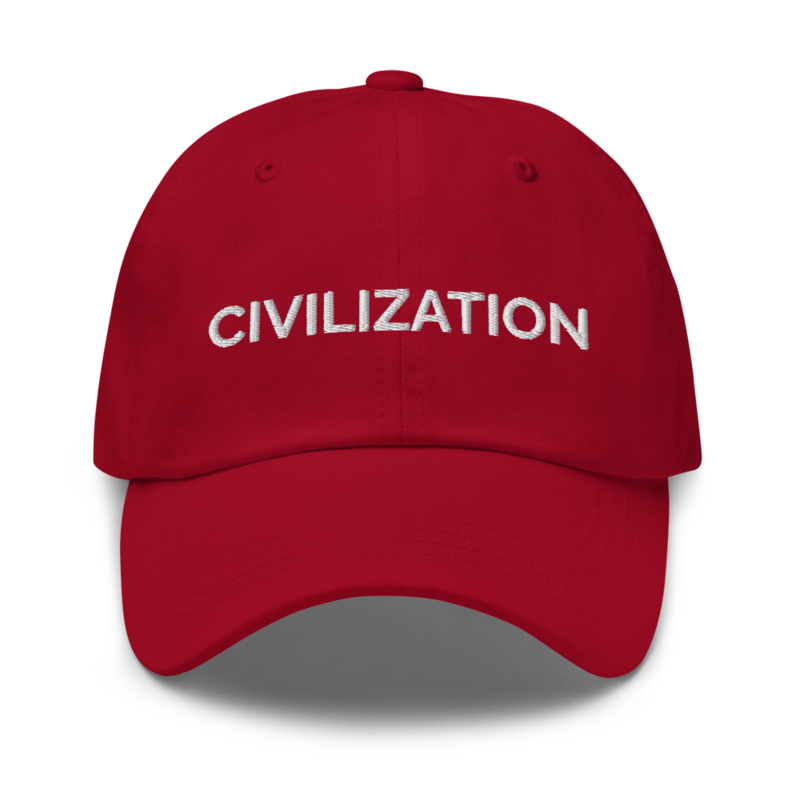 Civilization Hat - Cranberry