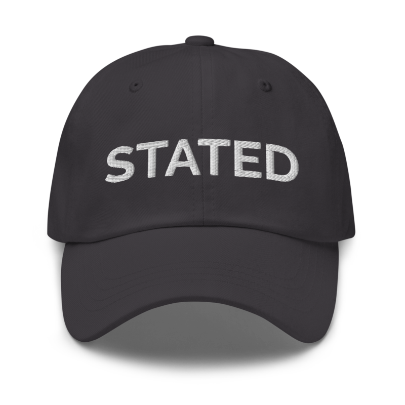 Stated Hat - Dark Grey